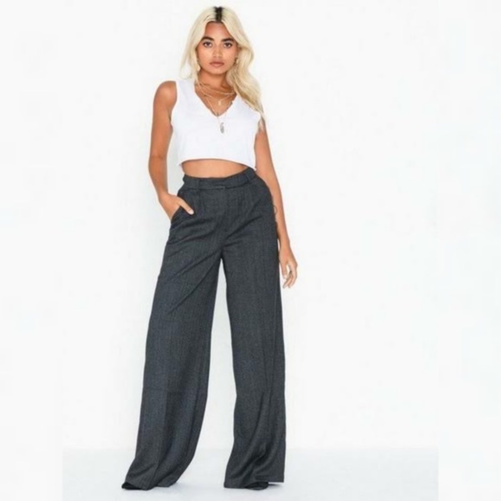 NWT Selected Femme SLFNELLIE High Waist Wide Leg Pant